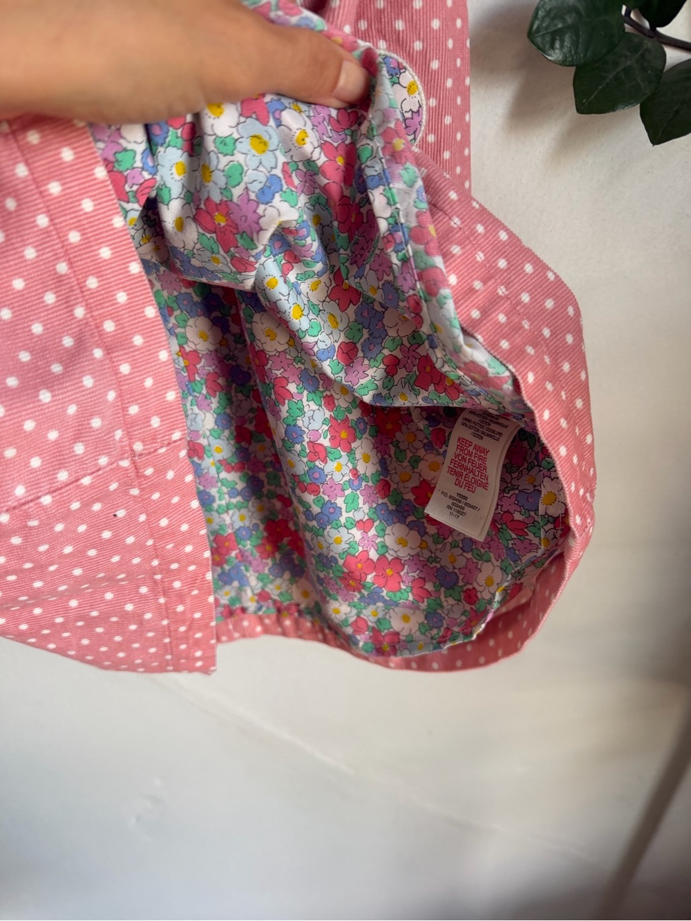Mini Boden Dot Pinafore with Party Goose Appliqué - Picture 5 of 6